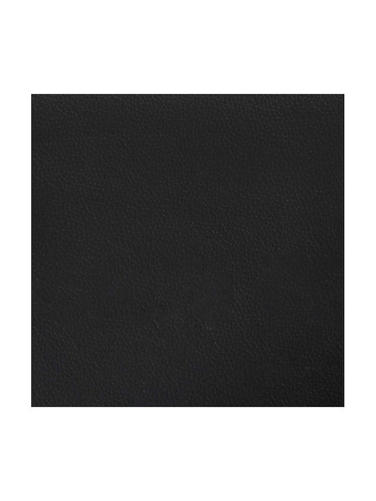 Διθέσιος Καναπές Δερματίνη Μαύρο 120.5x65x75εκ.