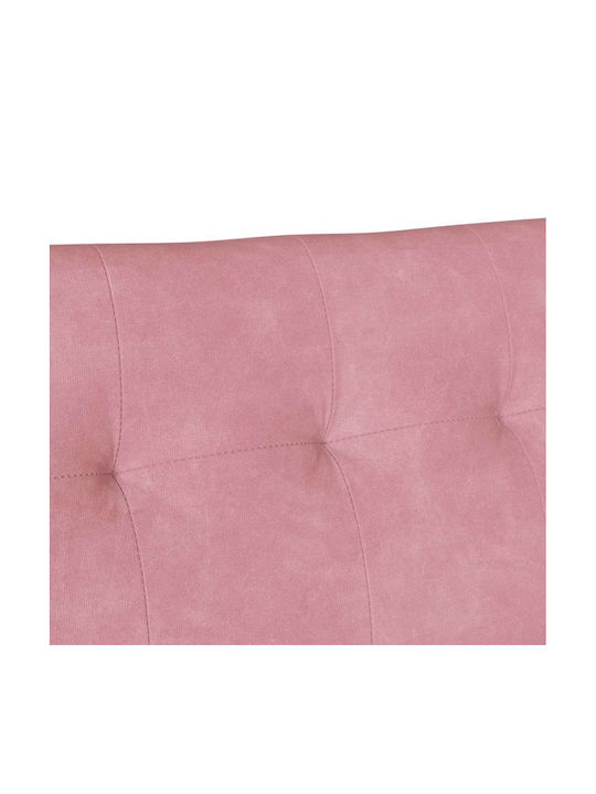 Canapea Cu Două Locuri Din Catifea Roz 112x65.5x75cm