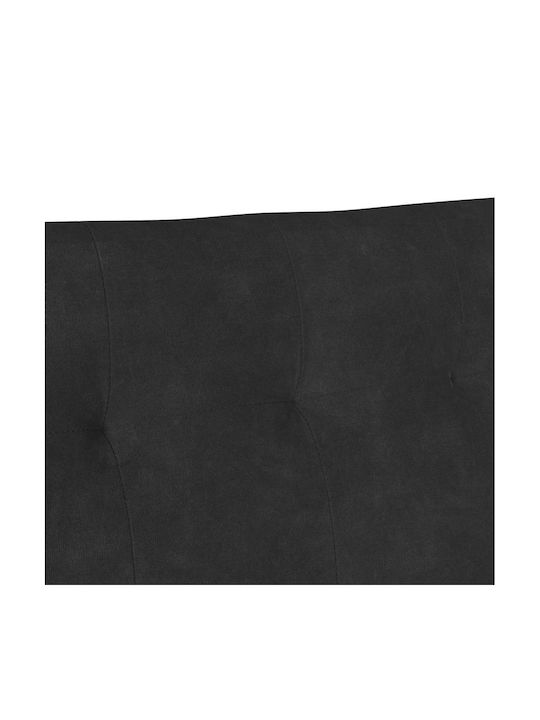 Doppelsitzer Sofa Samt Schwarz 112x65,5x75cm