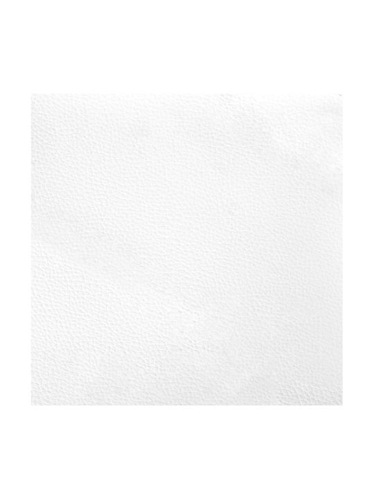 Διθέσιος Καναπές Δερματίνη Λευκό 120.5x65x75εκ.