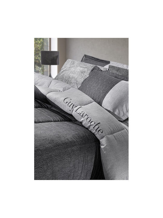 Guy Laroche Bettdecke Großes Doppelbett 220x240cm Safari Anthracite 530 GSMGsm