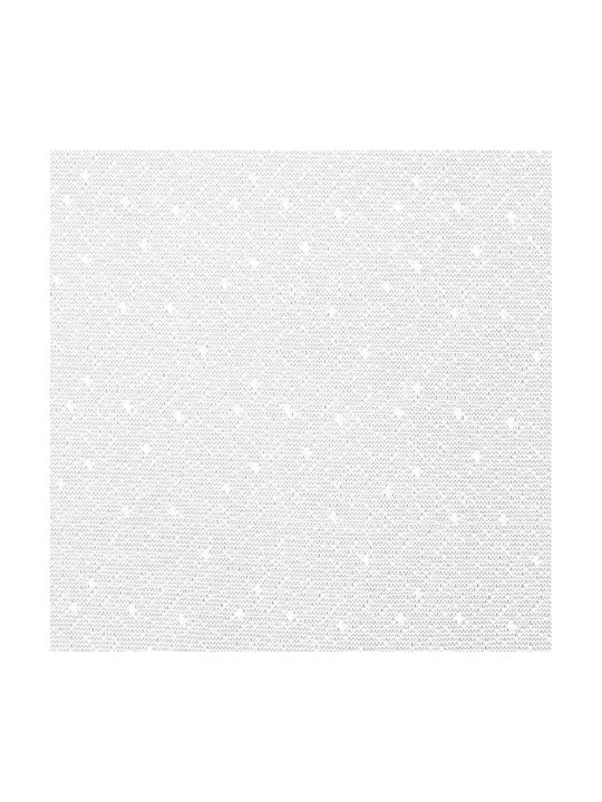 vidaXL Перде за Прозорец с Презрамки Бяло 300x245см