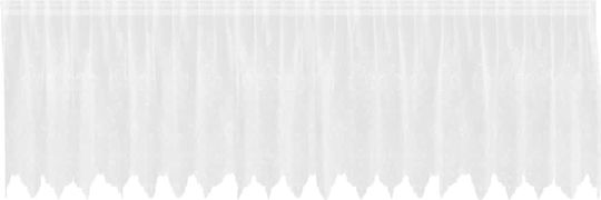 vidaXL Window Curtain with Tabs White 500x120cm