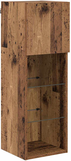 Σύνθετο Σαλονιού Artisan Oak με Φωτισμό Μ40xΒ30xΥ30εκ.
