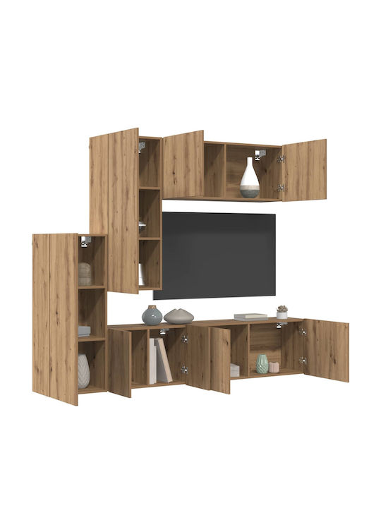 Living Room TV Unit Artisan Oak L40.5xW30xH102cm