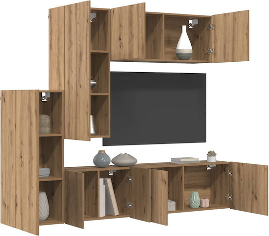 Животно помещение ТВ единица Дъб Artisan Д40.5xШ30xВ102бр