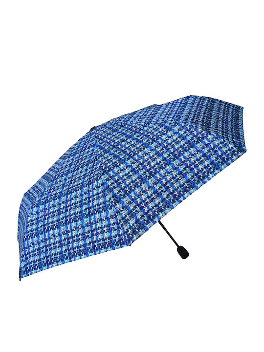 Gift-Me Winddicht Regenschirm Kompakt Blau