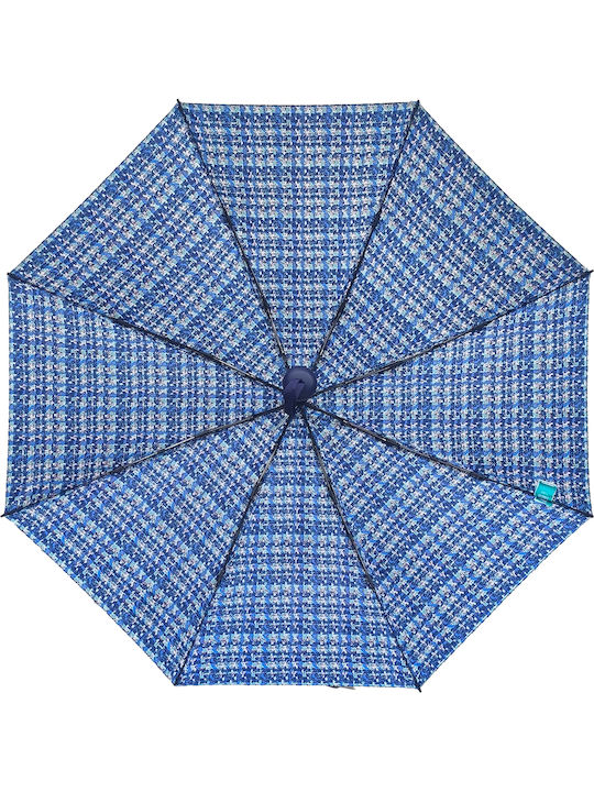 Gift-Me Winddicht Regenschirm Kompakt Blau