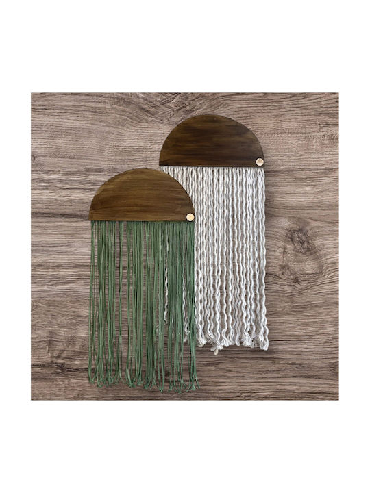 Macrame Hanging Wall Decor Handmade from Fabric