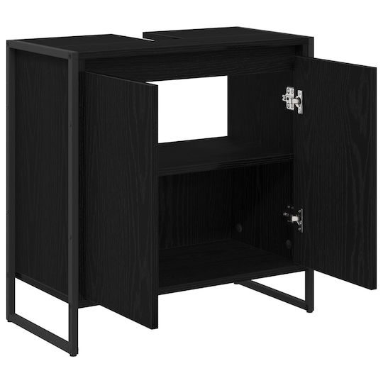 vidaXL Шкаф без Мивка Д60xШ30xВ60см Black Beech