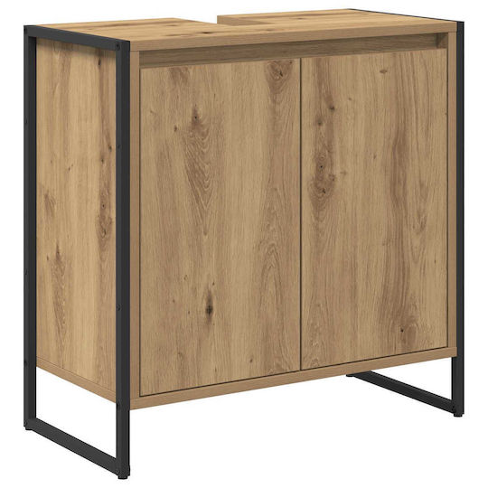 vidaXL Waschtisch ohne Waschbecken L60xB60xH30cm Walnut