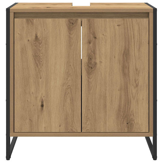 vidaXL Waschtisch ohne Waschbecken L60xB60xH30cm Walnut