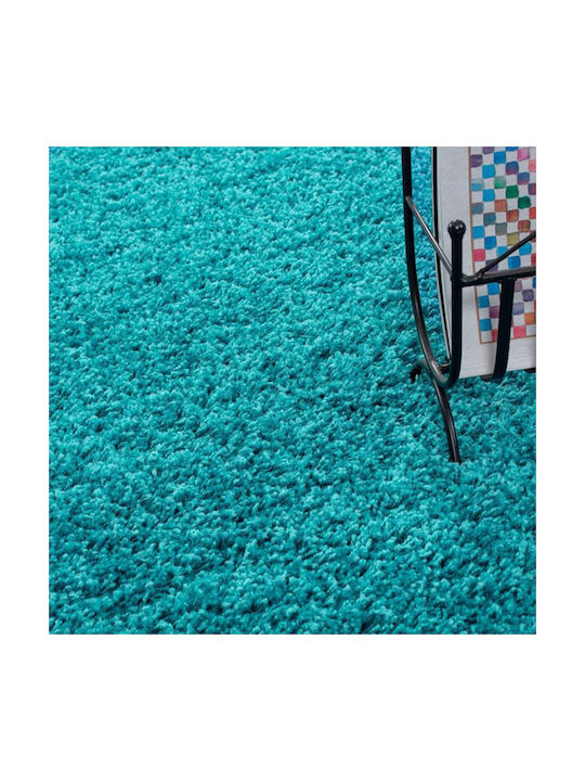 Lanoso Σετ Shaggy Χαλιά Κρεβατοκάμαρας Blue 5500B Blue 3τμχ