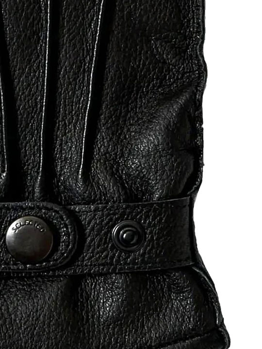 Schwarz Wolle Handschuhe