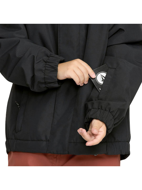 Little Flurry Insulated Παιδικό Casual Μπουφάν με Κουκούλα Black