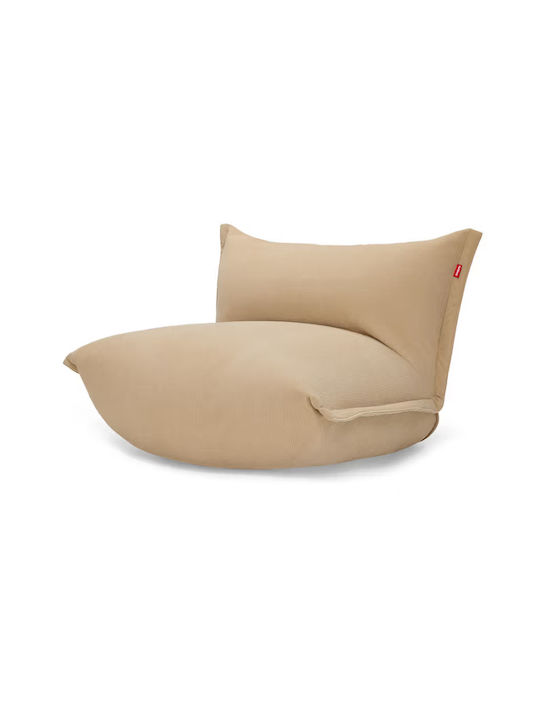 Bean Bag Chair Poof Bonbaron Slim Beige 102x85x75cm