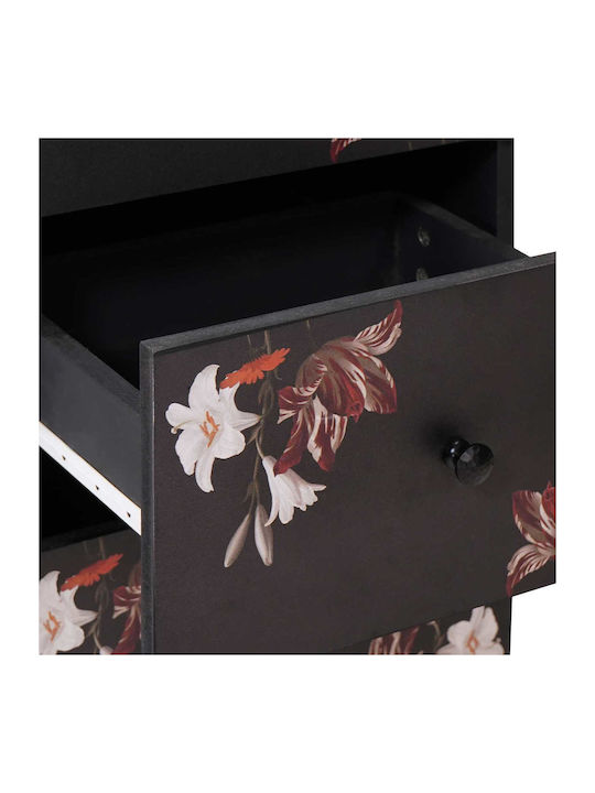 Wooden Chest of Drawers Colorful 40x33.5x75cm