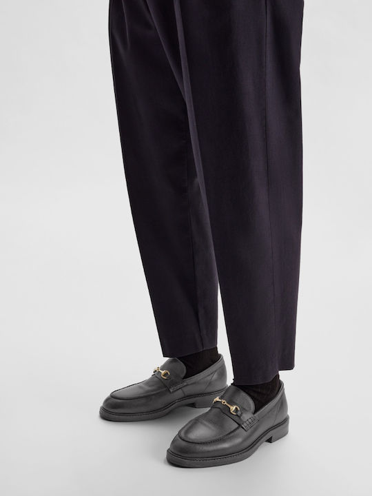 Men's Leather Loafers Black