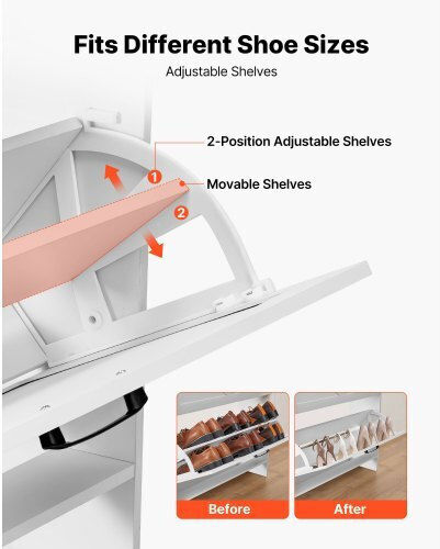 Wooden Shoe Organizer 80x24x105cm