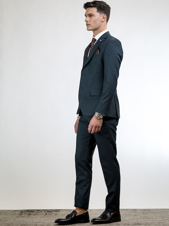Men's Suit Slim Fit Grey Petrol