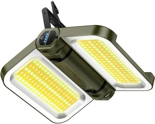 Hoco DL22 Λάμπα Led Ηλιακή για Camping Μαύρο