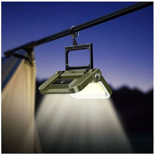 Hoco DL22 Λάμπα Led Ηλιακή για Camping Μαύρο