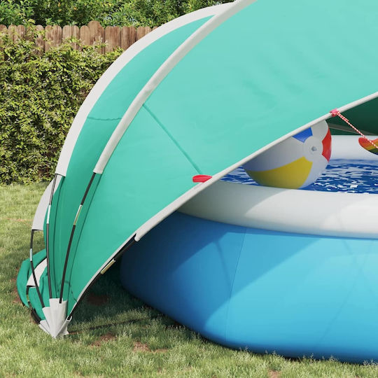 vidaXL Pool Awning 460x229cm Green