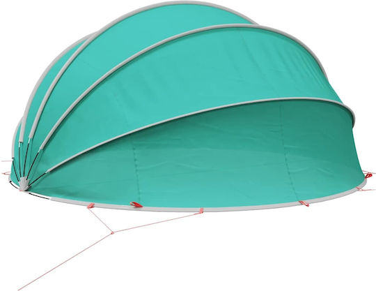 vidaXL Pool Awning 460x229cm Green