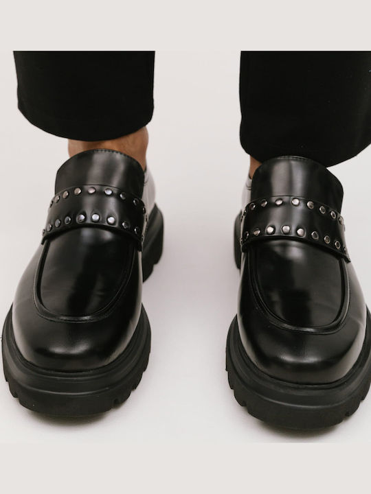 Mocasini barbati Total Black