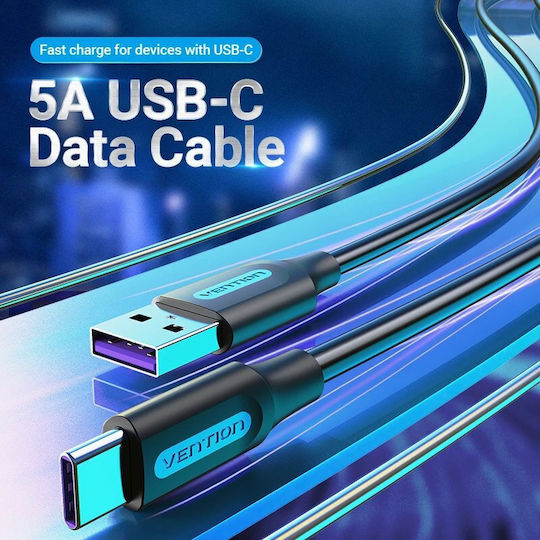 Vention USB 2.0 Кабел USB-C Мъжки - USB-A Черен 2м CORBH