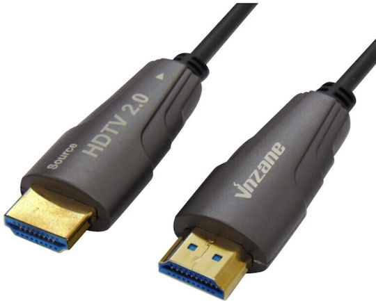 DeLock Active Optical HDMI 2.0 Premium High Speed 4K 60Hz HDR Cable HDMI male - HDMI male 30m Μαύρο