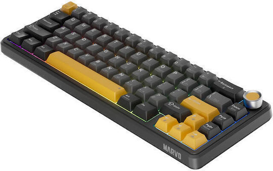 Marvo Titan 65 Ασύρματο Gaming Μηχανικό Πληκτρολόγιο 65% με RGB φωτισμό (International English)