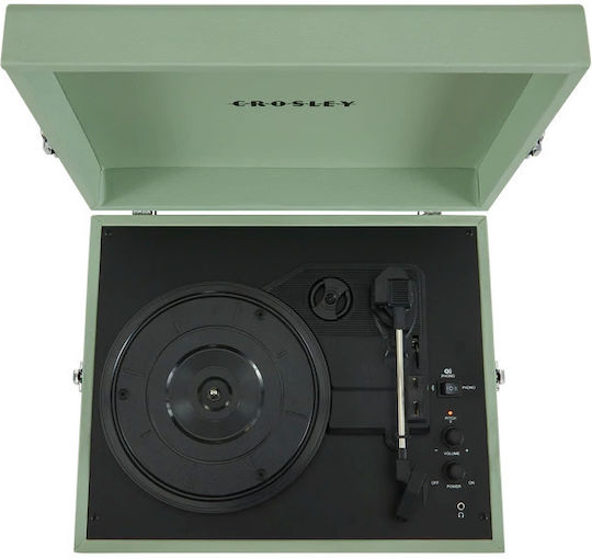 Crosley Voyager SF0005RP-SA1 Koffer Plattenspieler mit Eingebaute Lautsprecher Sage