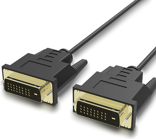 MediaRange Kabel DVI-D-Stecker - DVI-D-Stecker 3m Schwarz (MRCS130)