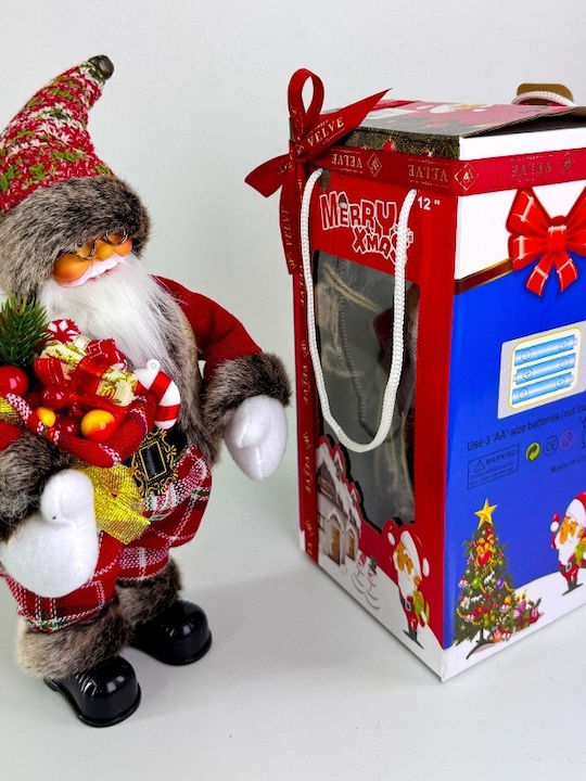 Decorativ Moș Crăciun Roșuς 35cm.
