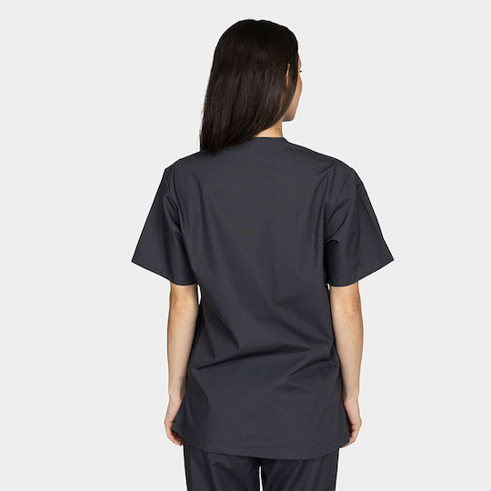 B-Well Unisex Σετ Ιατρικό Παντελόνι και Μπλούζα Γκρι