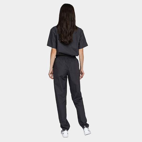 B-Well Unisex Σετ Ιατρικό Παντελόνι και Μπλούζα Γκρι