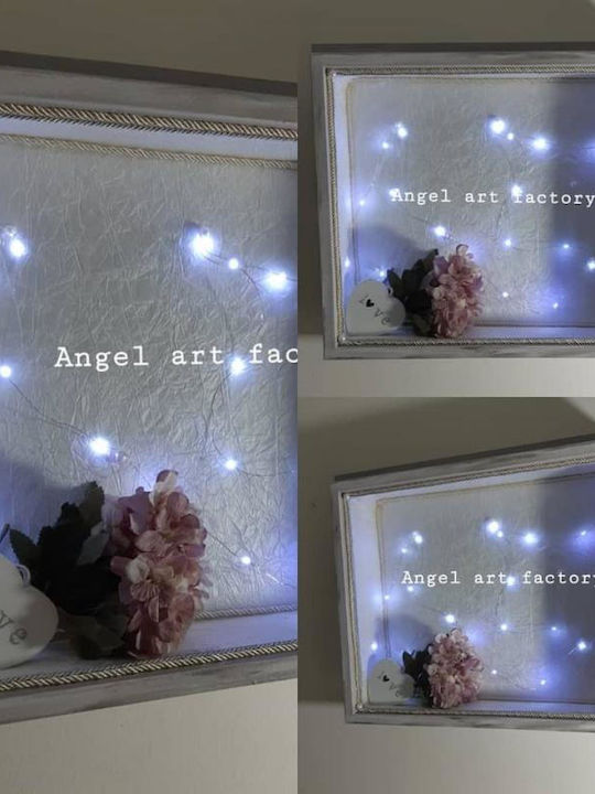 Hochzeitskronen-Etui Rechteck Weiß 45x65εκ.