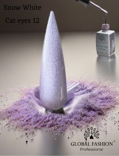 Global Fashion Semi-Permanent Nail Polish 12 Cat Eye 1pcs