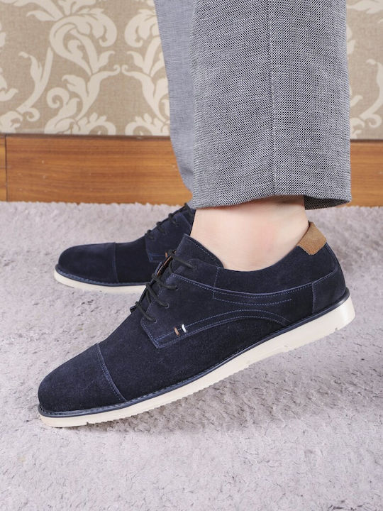 Wildleder Herren Freizeitschuhe Blau