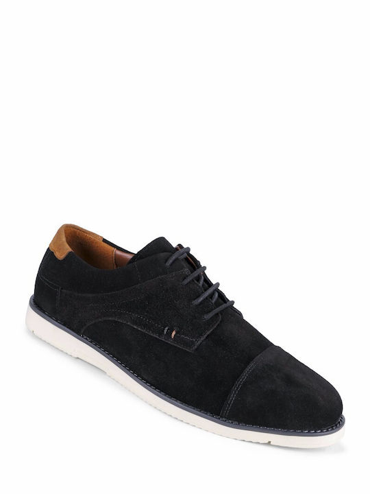Wildleder Herren Freizeitschuhe Schwarz