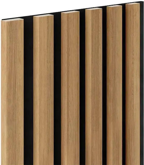 3D Πάνελ Τοίχου με Κόλλα Καφέ 270x30εκ.
