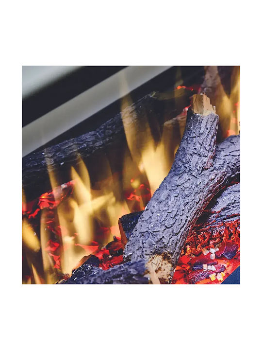 Charlton & Jenrick Irange I1000e Deep Επιτοίχιο Ηλεκτρικό Τζάκι 1500W 103x30cm Μαύρο