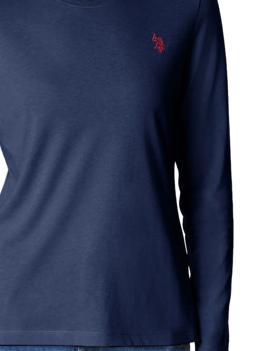 Bess Women's Blouse Long Sleeve Blue Nero
