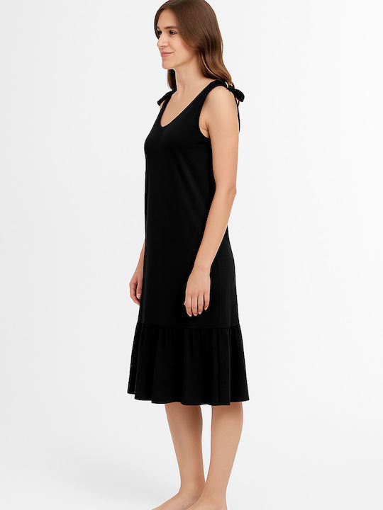 Pen-ky Summer Women's Nightdress Black