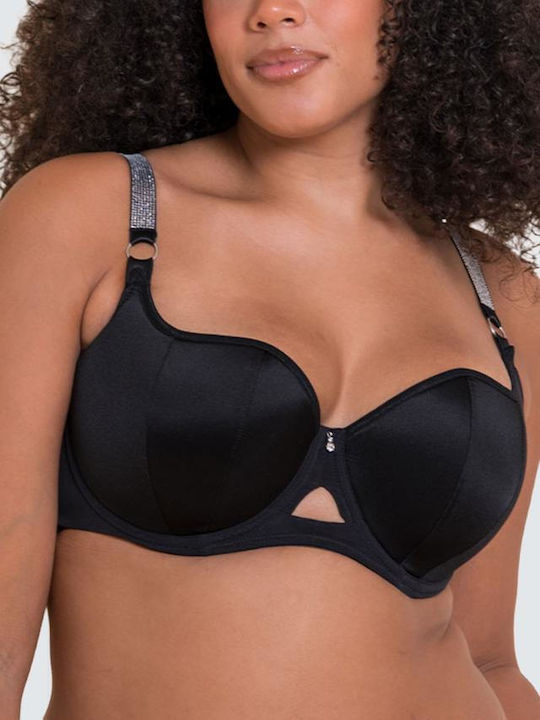 Bra with Light Padding Underwire Black