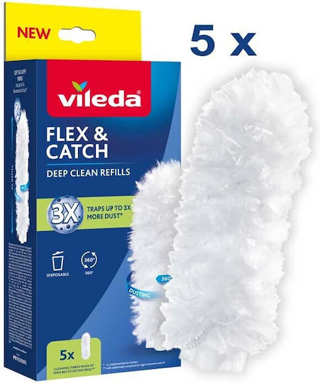 Vileda Flex&catch Broom Spare Part 5 Pieces 177664