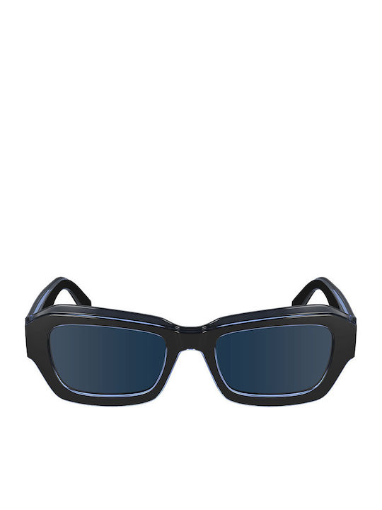Calvin Klein Unisex Γυαλιά Ηλίου με Μαύρο Κοκκάλινο Σκελετό και Μπλε Φακό CKJ24608S 001