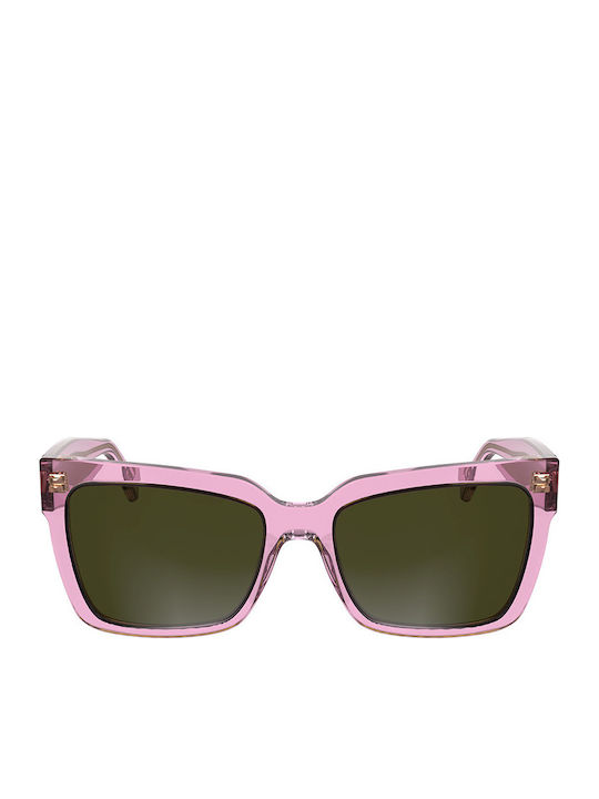 Calvin Klein Women's Sunglasses with Green Plastic Frame and Green Lens CKJ24606S 661