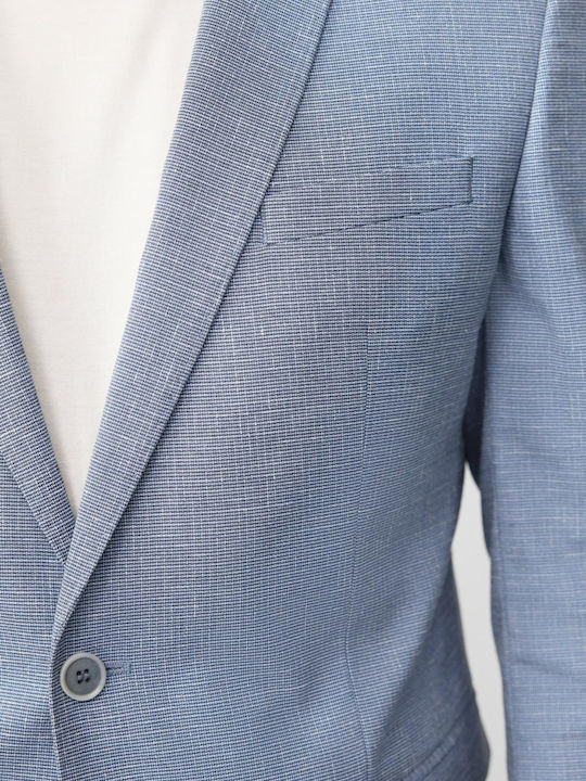 Black Label Мъжко сако Light Blue